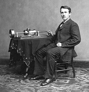 Edison and Brady Phonograph 1878